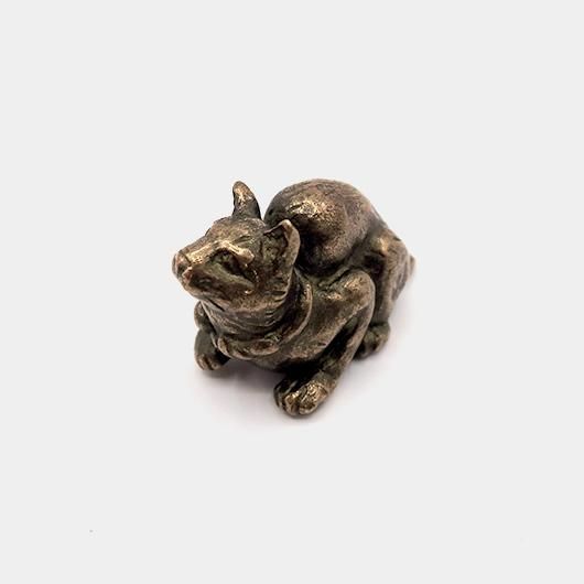 歌川の三図 置物 歌川国芳の鼠よけの猫