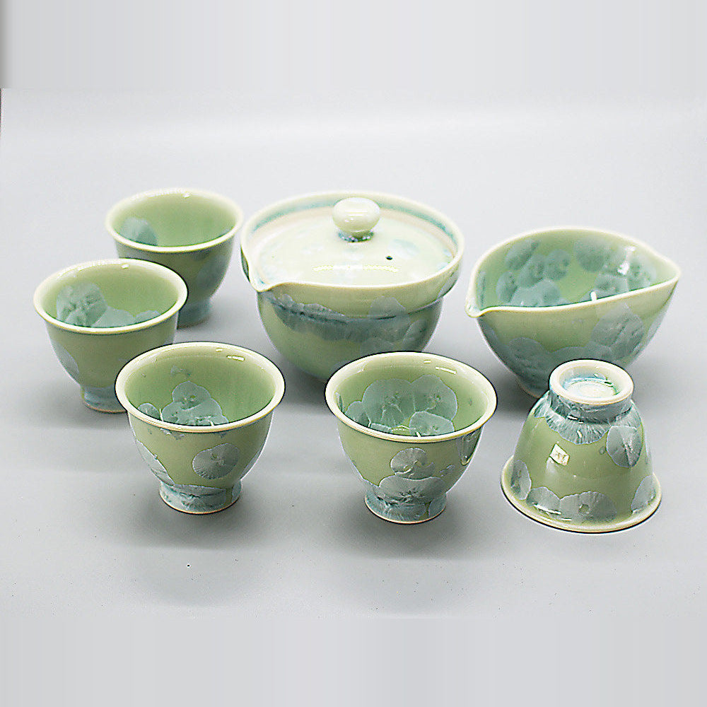 花結晶の煎茶セット 5セット組｜宝瓶・さまし・煎茶碗五客（法人・施設様向け）