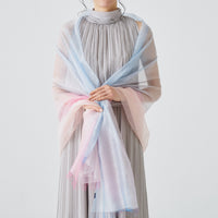 muto GOKUSAI（極彩）シルクカシミヤ大判ストール（山梨・西桂）