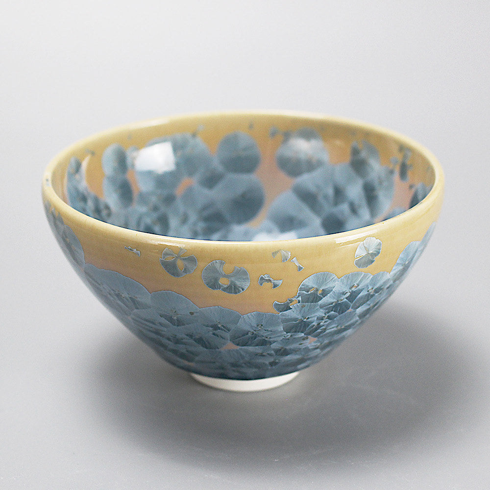 京都・陶磁器・京焼／清水焼の結晶釉の抹茶々碗